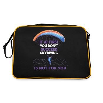 Si cela ne fonctionne pas la première fois - Sac Retro - noir/or - Dos