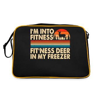 Jagen Jäger - Retro Tasche - Schwarz/Gold - Hinten