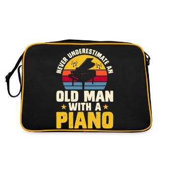 Pianiste Piano - Sac Retro - noir/or - Dos