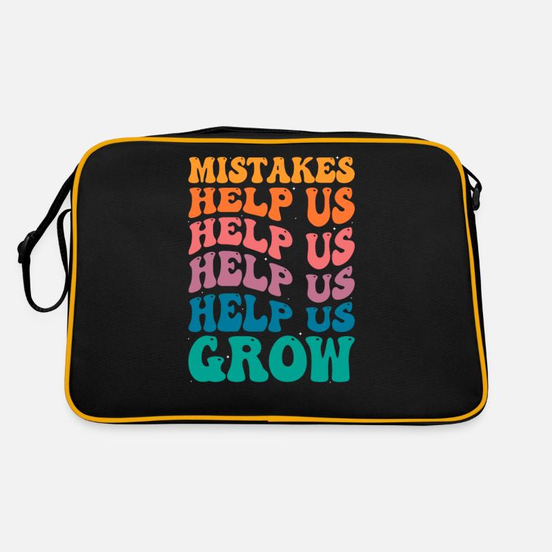 Groovy Growth Mindset - Mistakes Help Us Grow Retro Bag