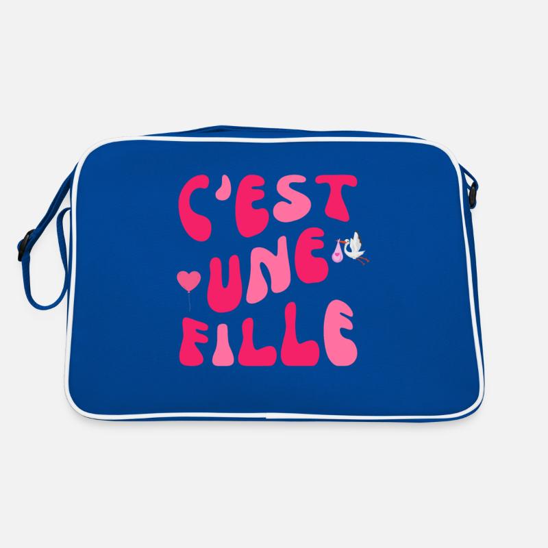 C'est une fille grossesse enceinte bébé Sac Retro