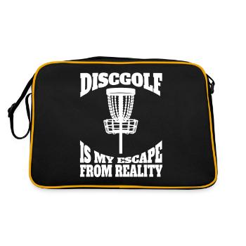 Disc Golf Drôle de Disc Golfeur Disant Disc Golfer - Sac Retro - noir/or - Dos