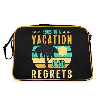 Pour des vacances sans regrets - Sac Retro - noir/or - Dos