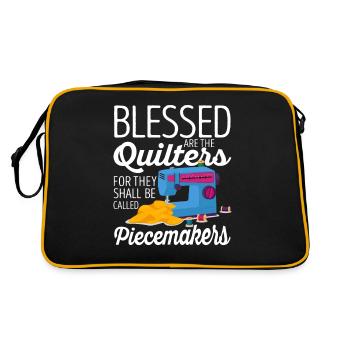 are the quilters - Retro Bag - black/gold - Back