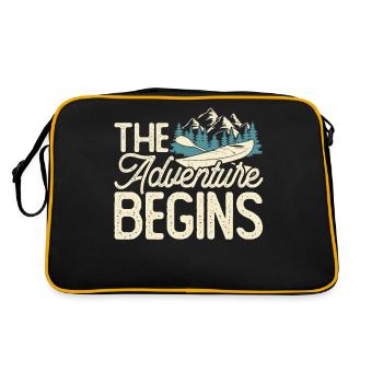 Kayak Kayaker Kayaker - Retro Bag - black/gold - Back