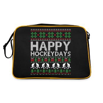 Hockey Moche Noël - Sac Retro - noir/or - Dos