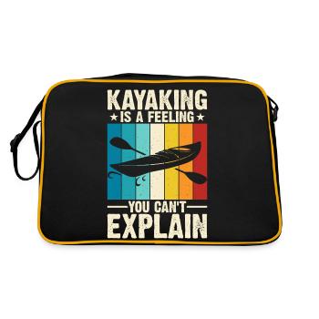 Kayak Kayaker Kayaker - Retro Bag - black/gold - Back