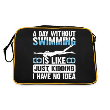 Swimming Float - Retro Bag - black/gold - Back