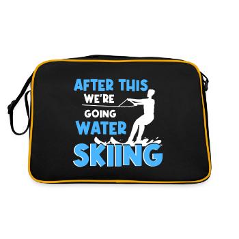 Afterwards we go water skiing - Retro Bag - black/gold - Back