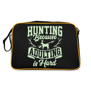 Chasser parce que grandir est dur - Sac Retro - noir/or - Dos