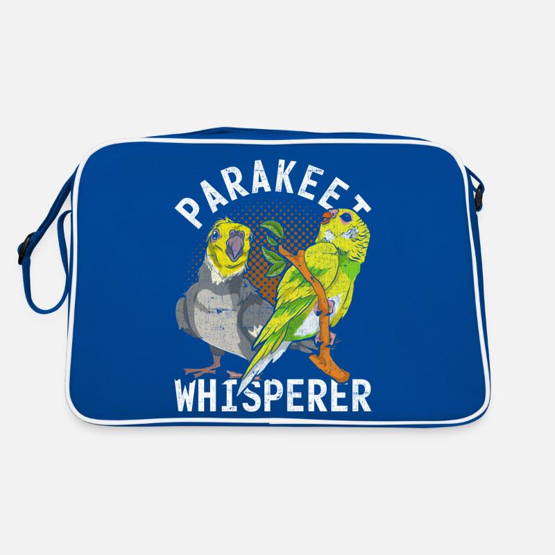 Sittich Flüsterer Vogel Geschenk Lustiges Sittich Retro Tasche
