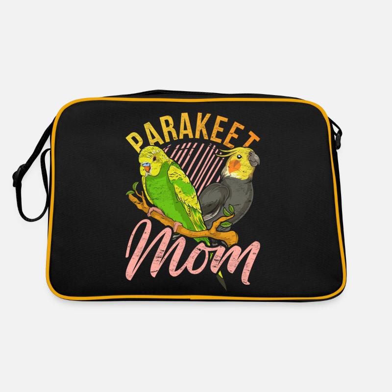 Sittich Mama Vogel Muttertag Geschenk Sittich Retro Tasche