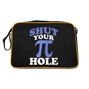 Tais-toi, Pi Day Math 3.14 Science - Sac Retro - noir/or - Dos