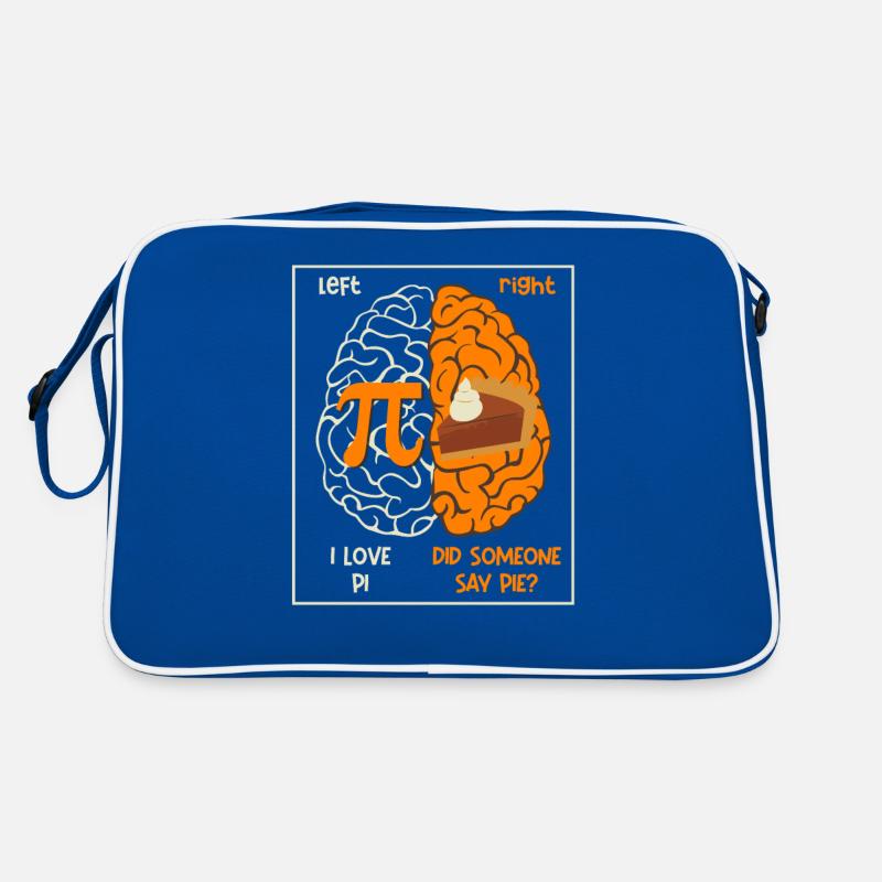Left I love pi Right Someone said cake math Retro Bag