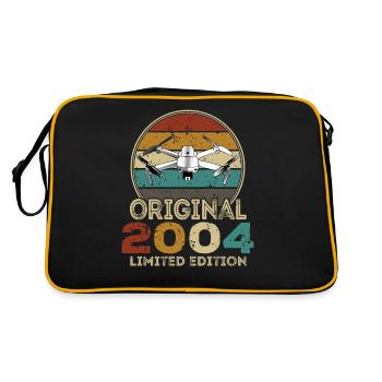 Drone Pilot Whoop Copter FPV UAS Pilot Drone 2004 - Sac Retro - noir/or - Dos