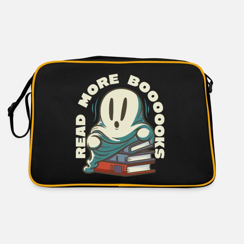 Groovy Read More Books Ghost Cute Funny Retro Bag