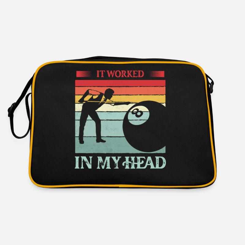 It Worked In My Head Billard Pool Billiard Player Retro Bag