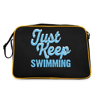 Swimming Float - Retro Bag - black/gold - Back