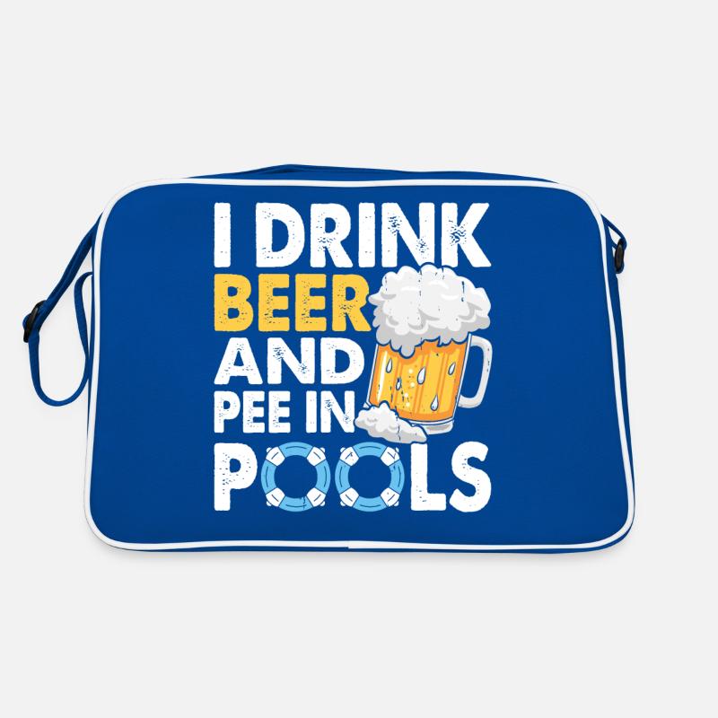 Swimming Float Beer Pool Retro Bag