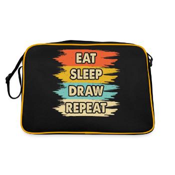 Drawing Painting - Retro Bag - black/gold - Back