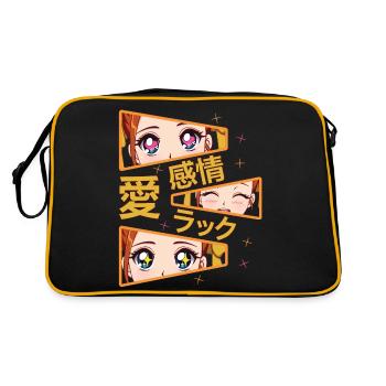 Sentiments Amour Bonheur Manga Anime - Sac Retro - noir/or - Dos