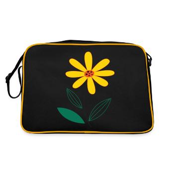 Fleur jaune - Sac Retro - noir/or - Dos
