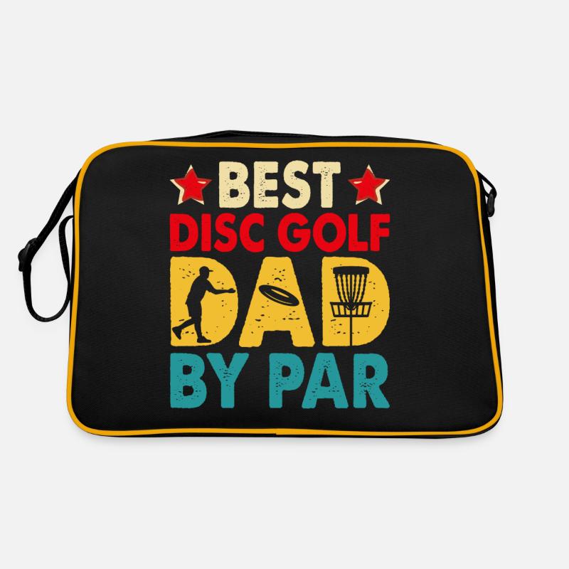 Discgolf Disc Golf Papa Vater Retro Tasche