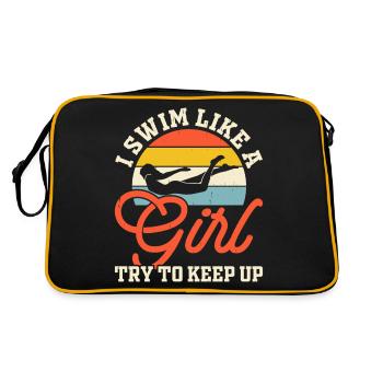Swimming Float - Retro Bag - black/gold - Back