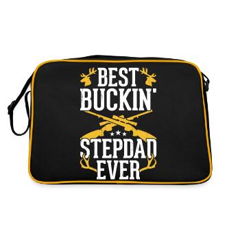 Jagen Jäger Stiefvater - Retro Tasche - Schwarz/Gold - Hinten