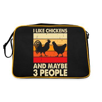 Poulets Poulet - Sac Retro - noir/or - Dos