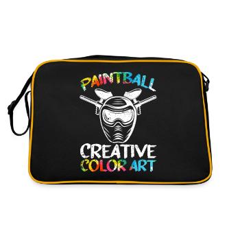 Paintball Creative Paint Color Art Airsoft Paint - Sac Retro - noir/or - Dos