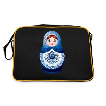 Russian nesting doll - Retro Bag - black/gold - Back