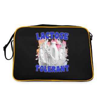 Produits laitiers sans lactose sans lait Produits amusants - Sac Retro - noir/or - Dos