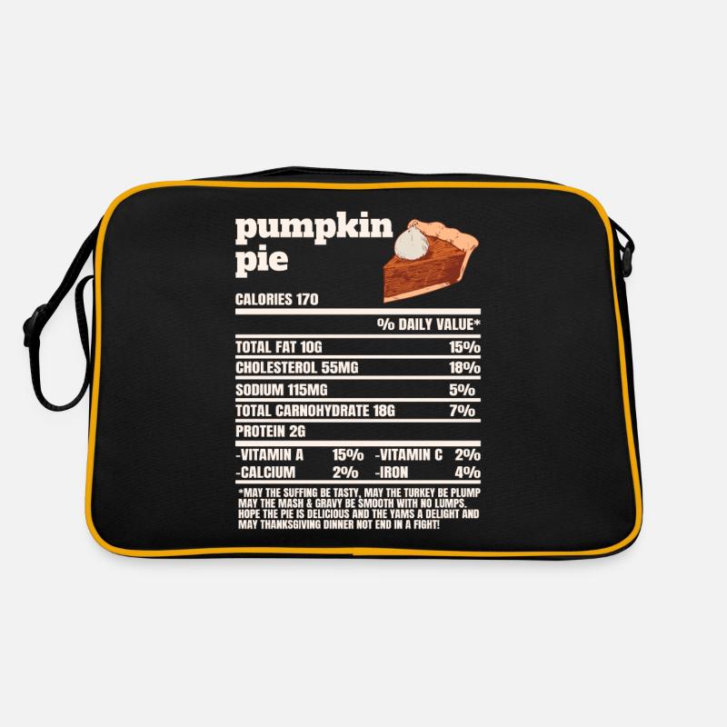Tarte à la citrouille Valeur nutritive Cake Lovers Sac Retro