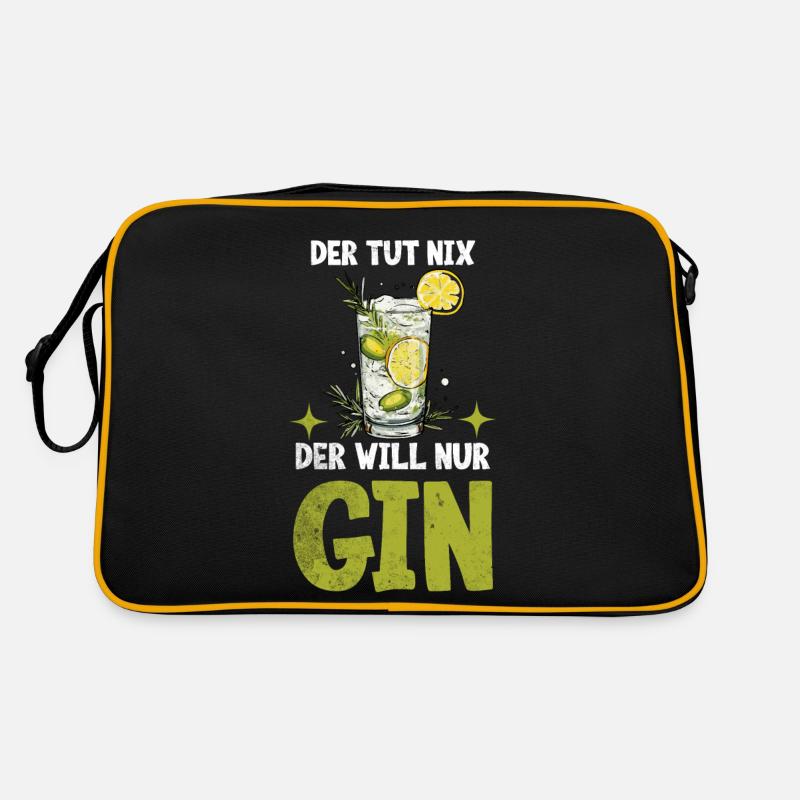 Der tut nix der will nur Gin Retro Tasche