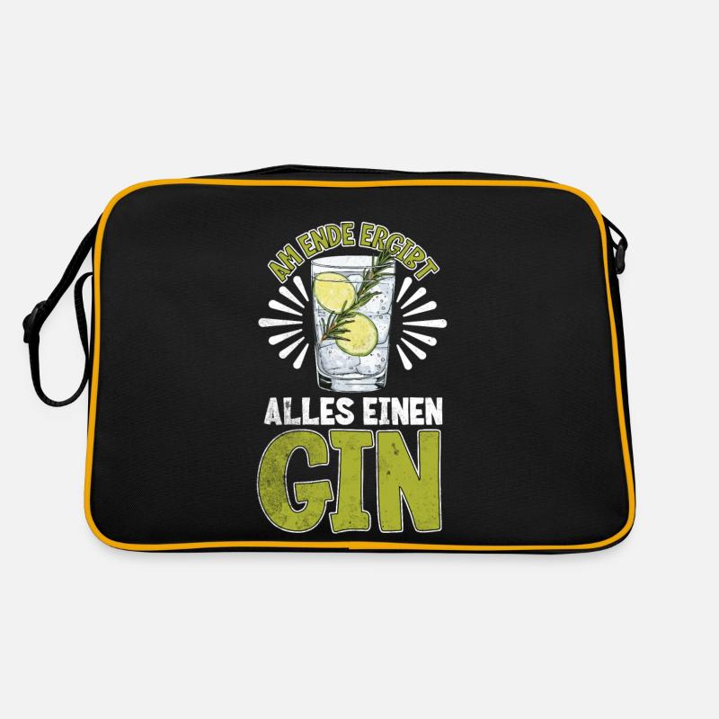Am ende ergibt alles einen Gin Retro Tasche