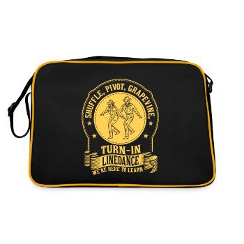 Shuffle, Pivot, Grapevine, Turn In Line Dance Vest - Retro Bag - black/gold - Back