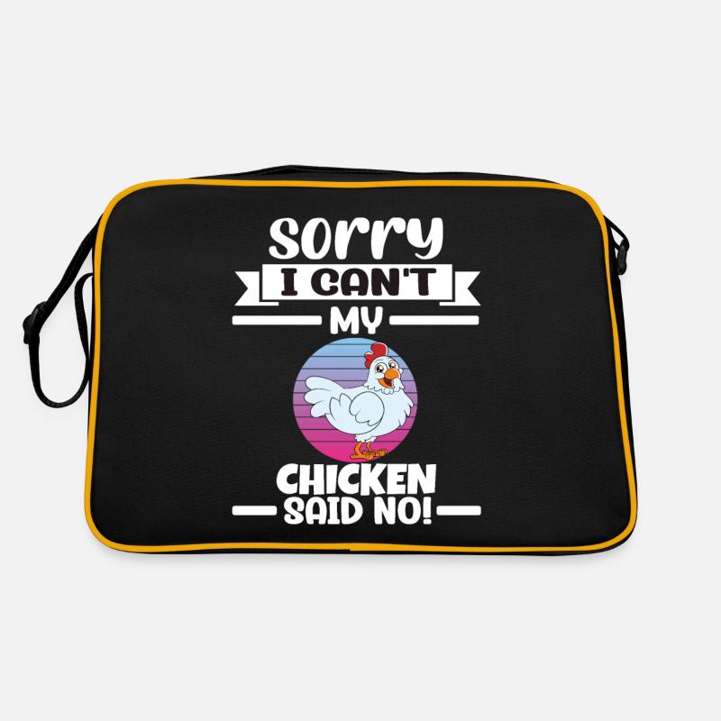 Drôle de poulet disant poulet Sac Retro