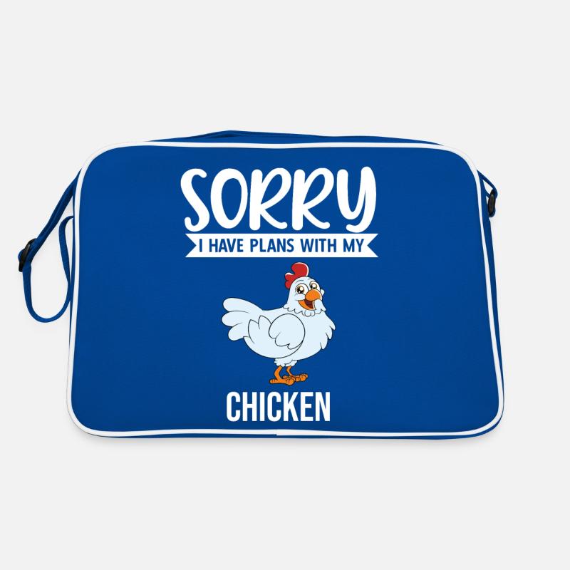 Drôle de poulet disant poulet Sac Retro