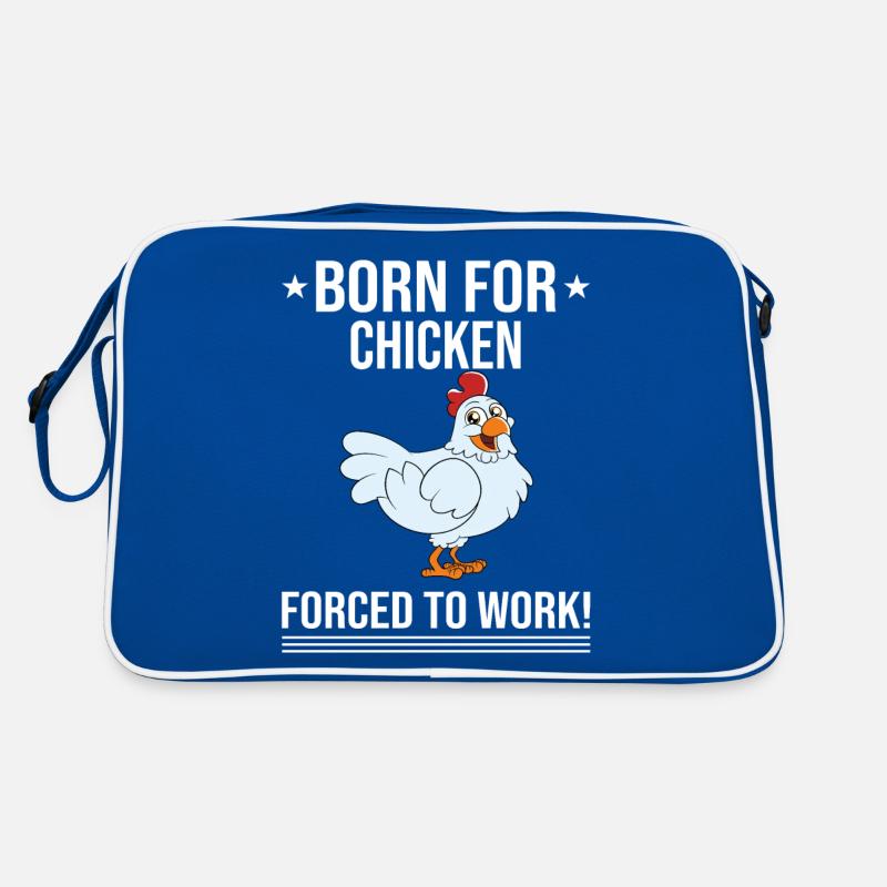 Lustiger Hühner Spruch Huhn Retro Tasche