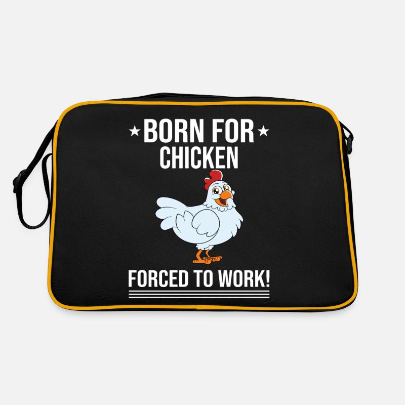 Drôle de poulet disant poulet Sac Retro