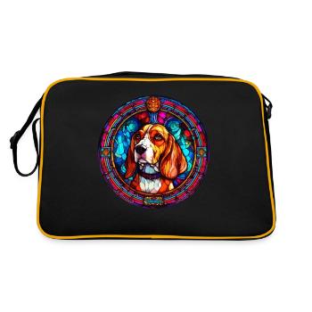Beagle Lover Fashion - Drôle d’artisan Beagle Staine - Sac Retro - noir/or - Dos