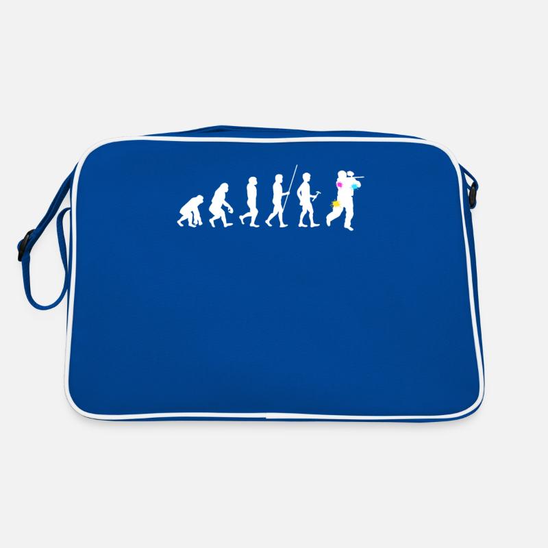 Paintball Evolution des Menschen Paintballing Retro Tasche