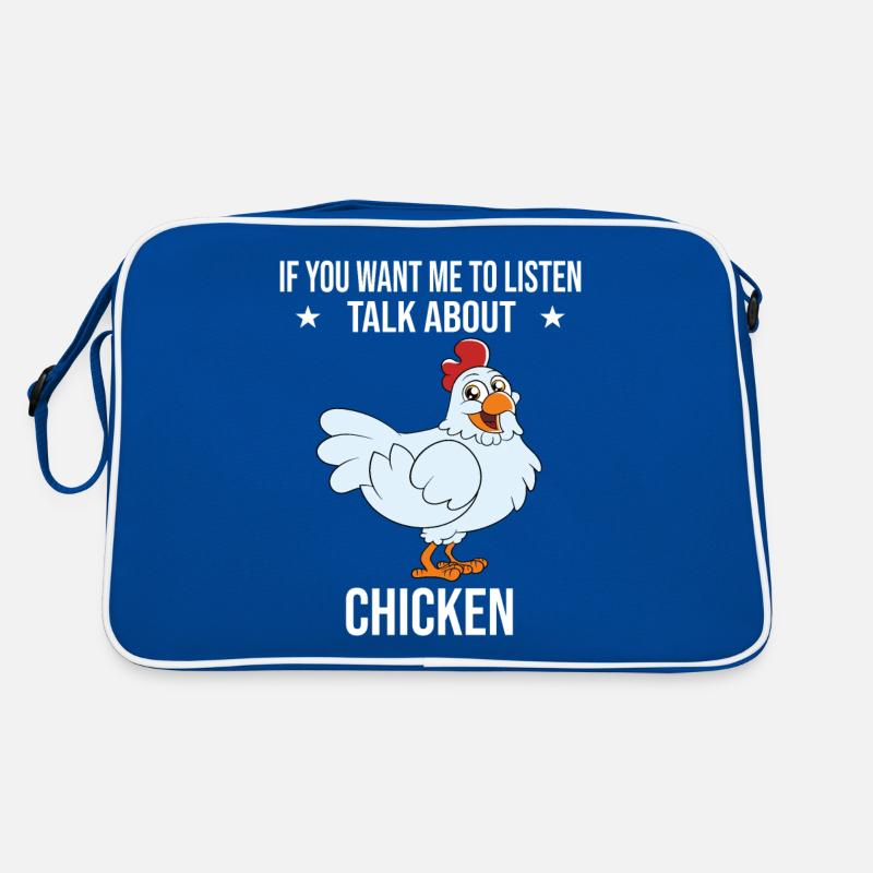 Drôle de poulet disant poulet Sac Retro