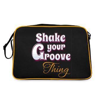 Shake your groove thing - Retro Bag - black/gold - Back