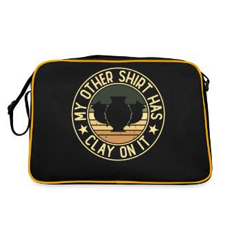Pottery Pottery Pottery - Retro Bag - black/gold - Back