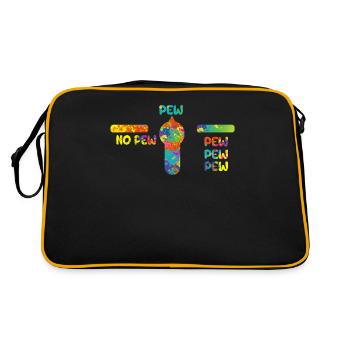 Pas de Pew Funny Paintball Player Paintball - Sac Retro - noir/or - Dos
