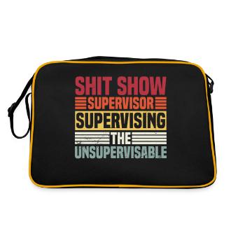 Supervising The Unsupervisable - Retro Bag - black/gold - Back