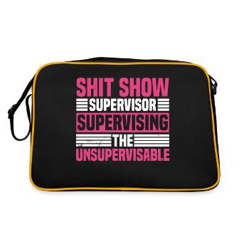 Supervisor Women Management Shitshow Supervisor - Retro Bag - black/gold - Back