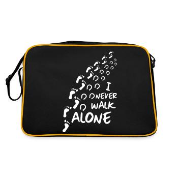 I Never Go Alone - Horses - Retro Bag - black/gold - Back